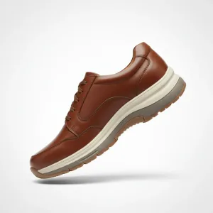 Orthopedic Walking Shoes - Brown Leather