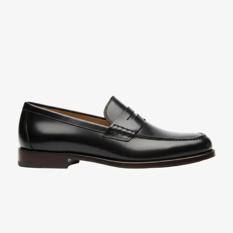 Penny Loafers - Black Leather