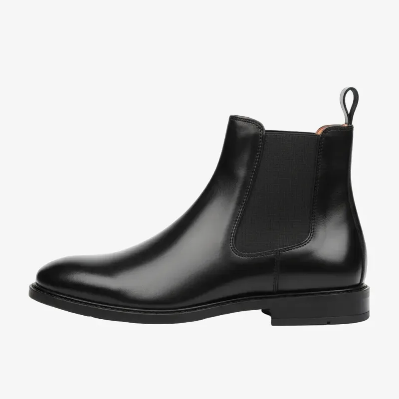 Classic Chelsea Boots - Black Leather